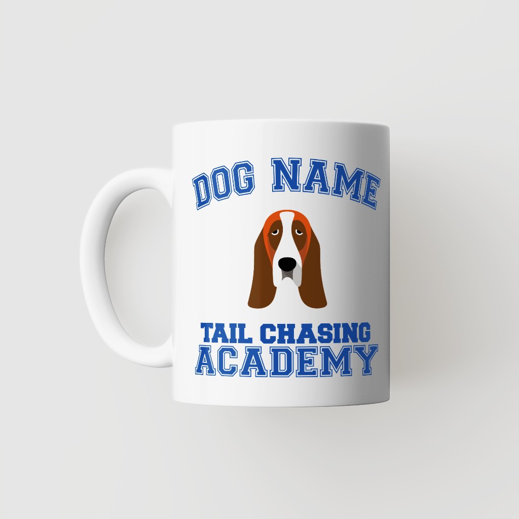 Tail Chasing Academy: Personalized {breedFullName} Mug