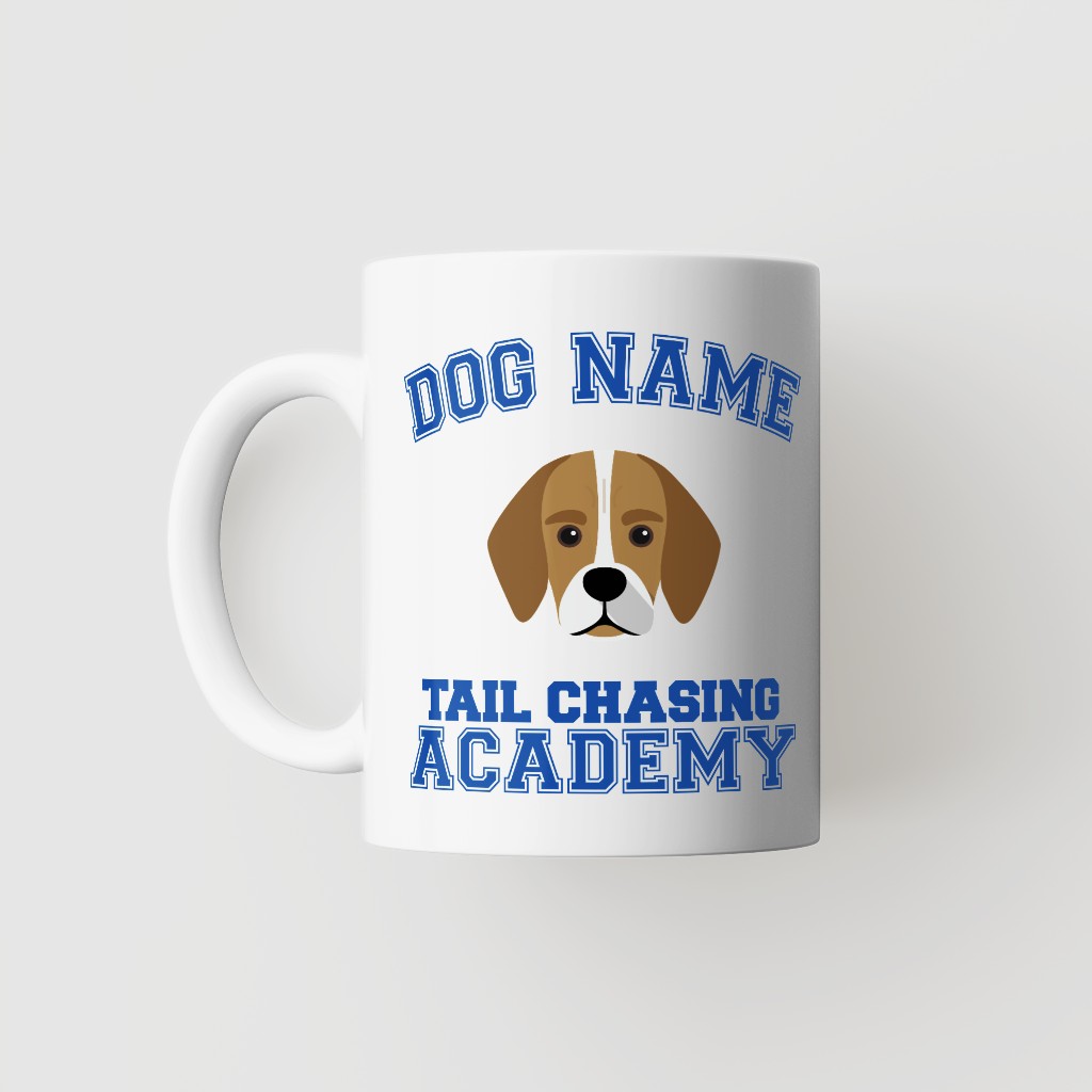 Tail Chasing Academy: Personalized {breedFullName} Mug