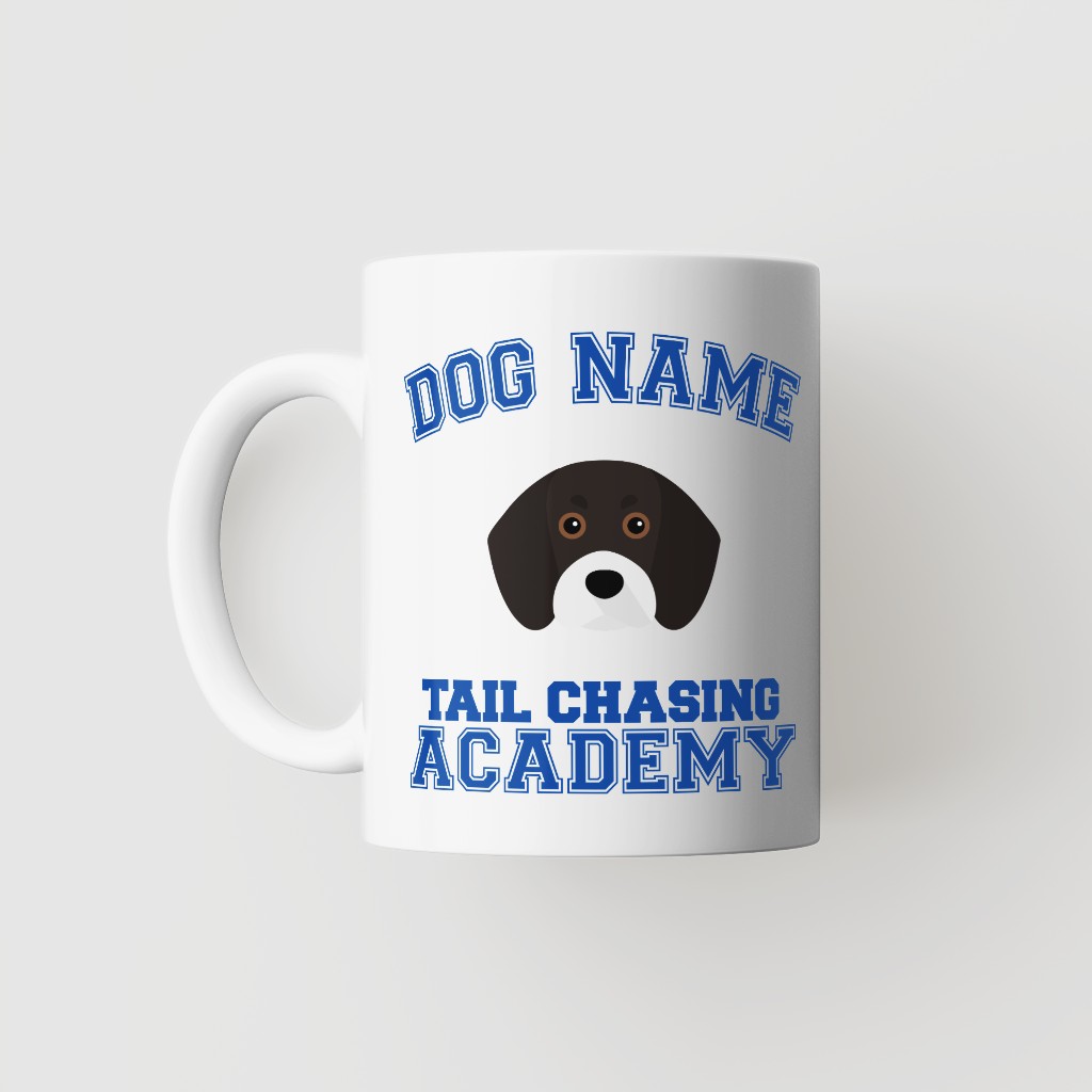 Tail Chasing Academy: Personalized {breedFullName} Mug