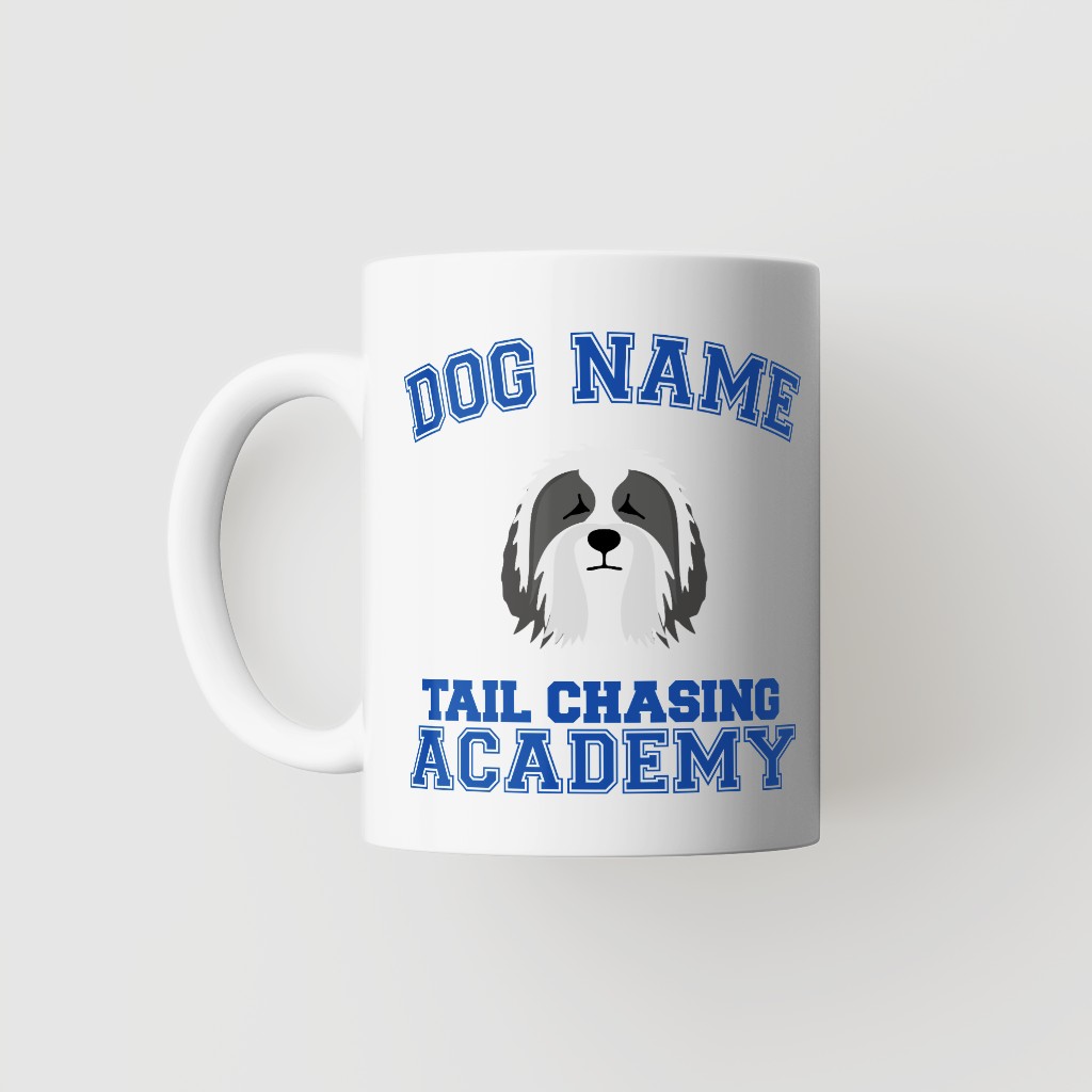 Tail Chasing Academy: Personalized {breedFullName} Mug