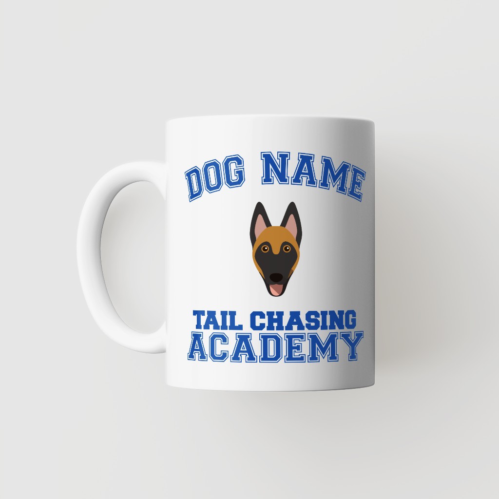 Tail Chasing Academy: Personalized {breedFullName} Mug