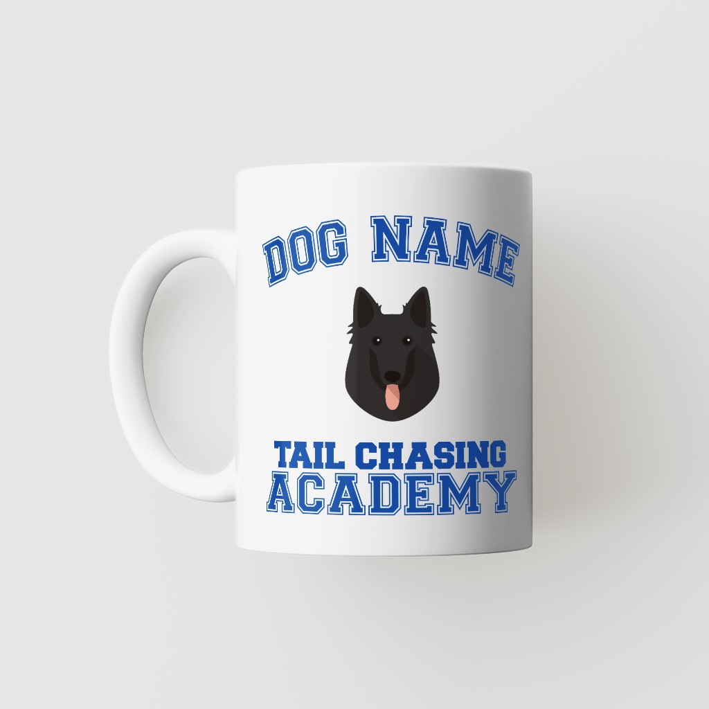 Tail Chasing Academy: Personalized {breedFullName} Mug
