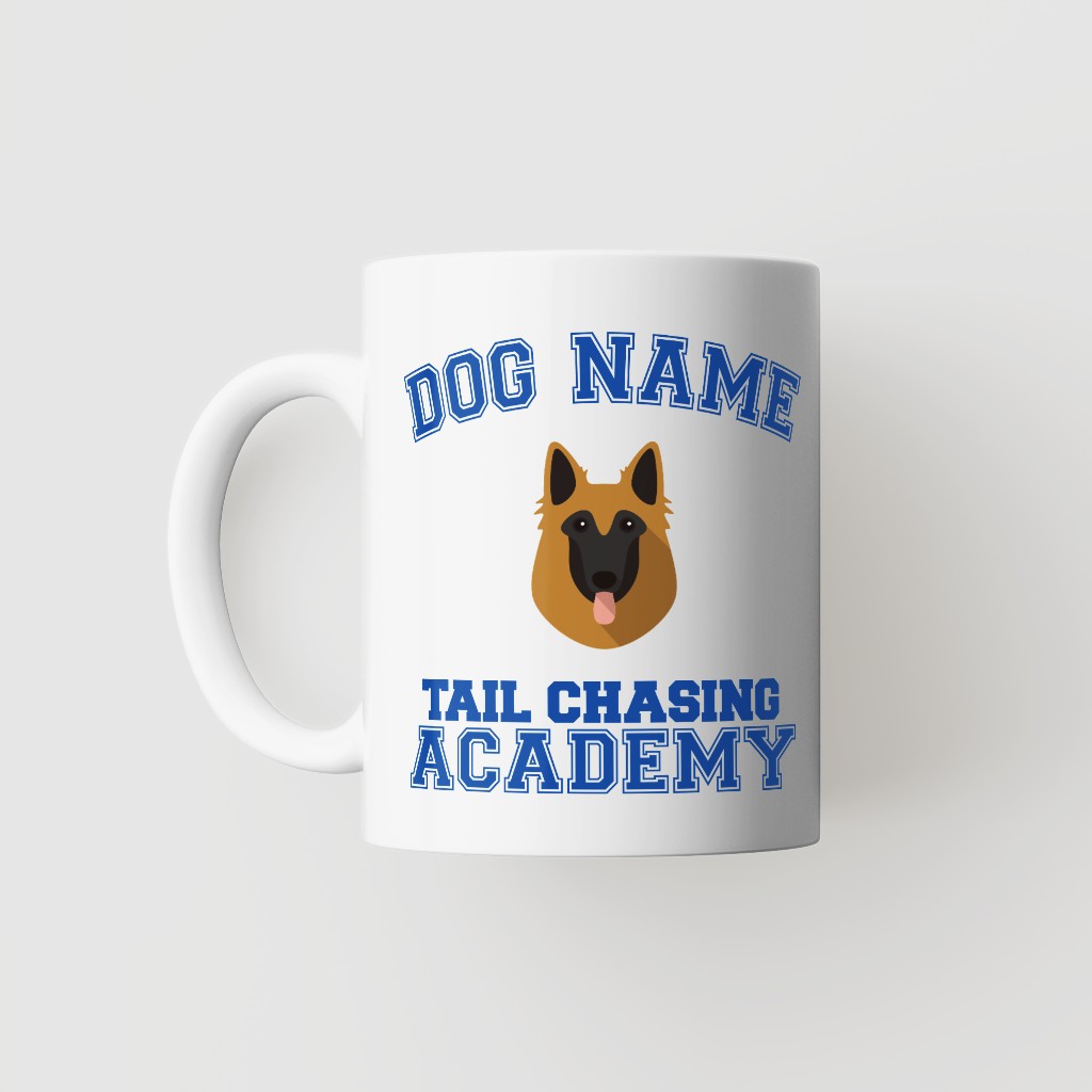 Tail Chasing Academy: Personalized {breedFullName} Mug