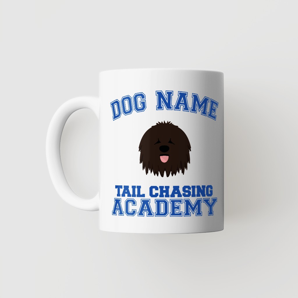 Tail Chasing Academy: Personalized {breedFullName} Mug