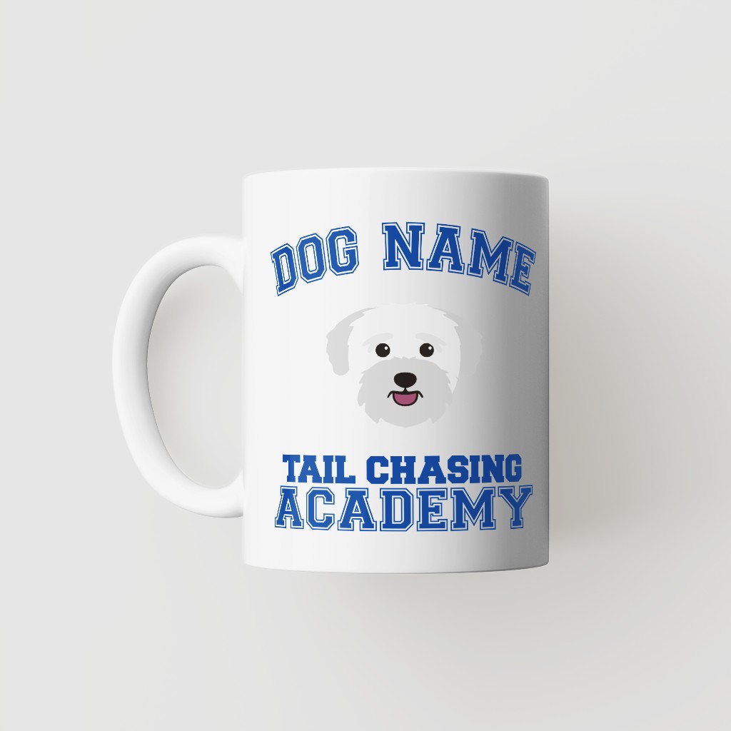 Tail Chasing Academy: Personalized {breedFullName} Mug