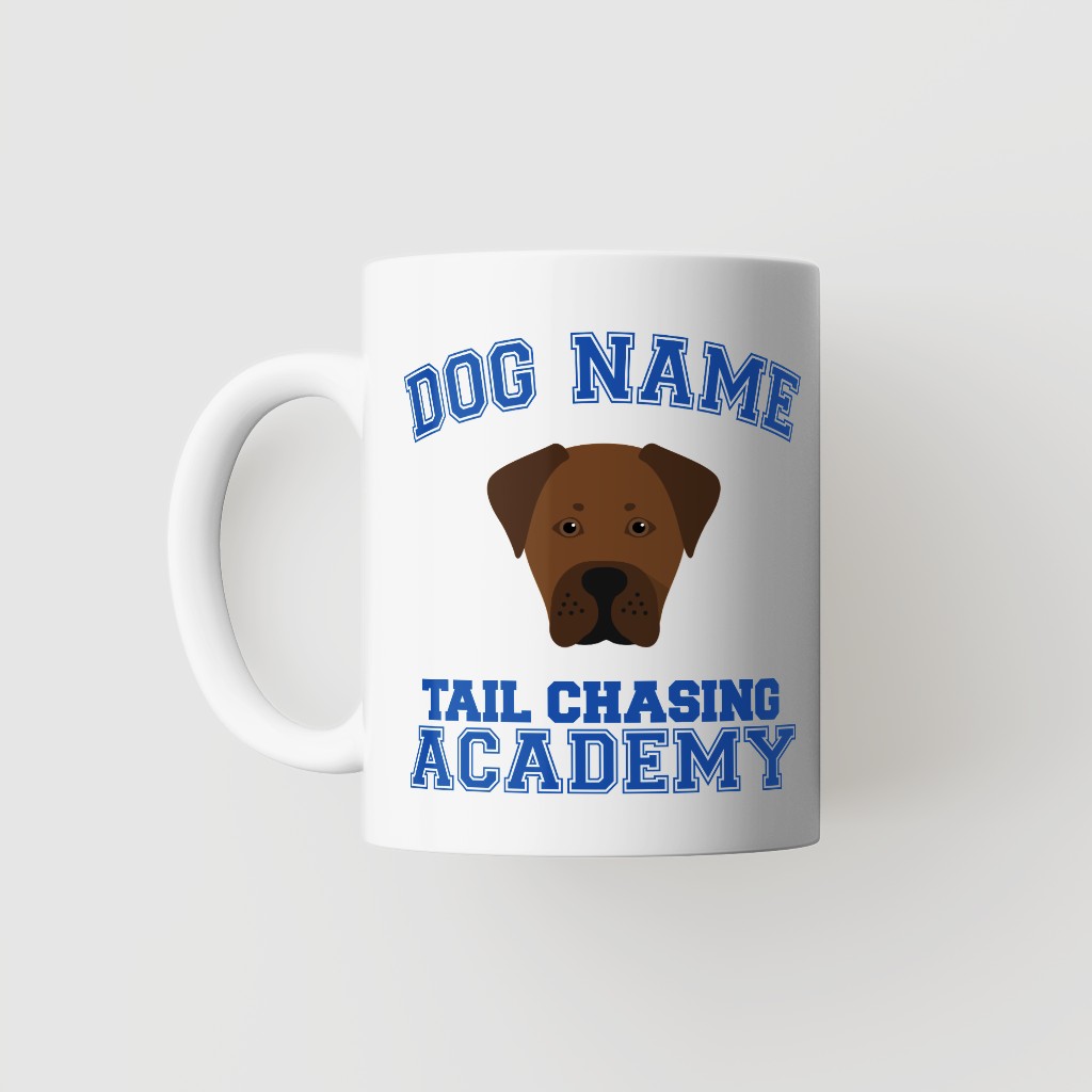 Tail Chasing Academy: Personalized {breedFullName} Mug