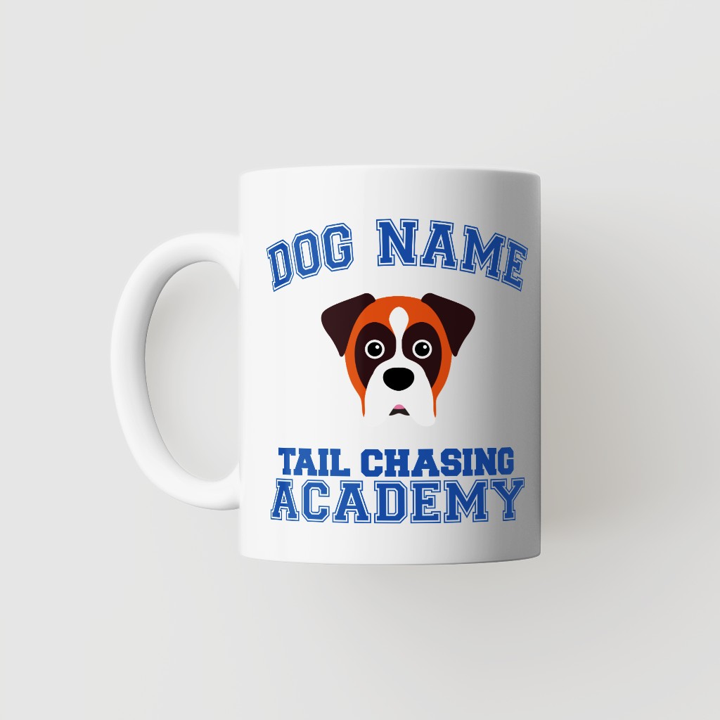 Tail Chasing Academy: Personalized {breedFullName} Mug