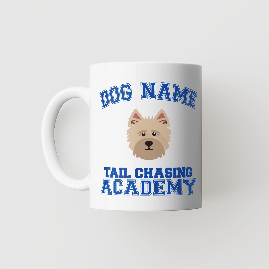 Tail Chasing Academy: Personalized {breedFullName} Mug