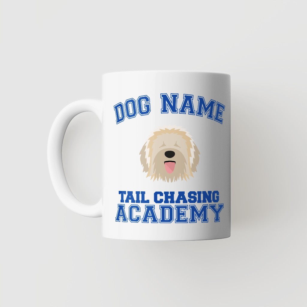 Tail Chasing Academy: Personalized {breedFullName} Mug