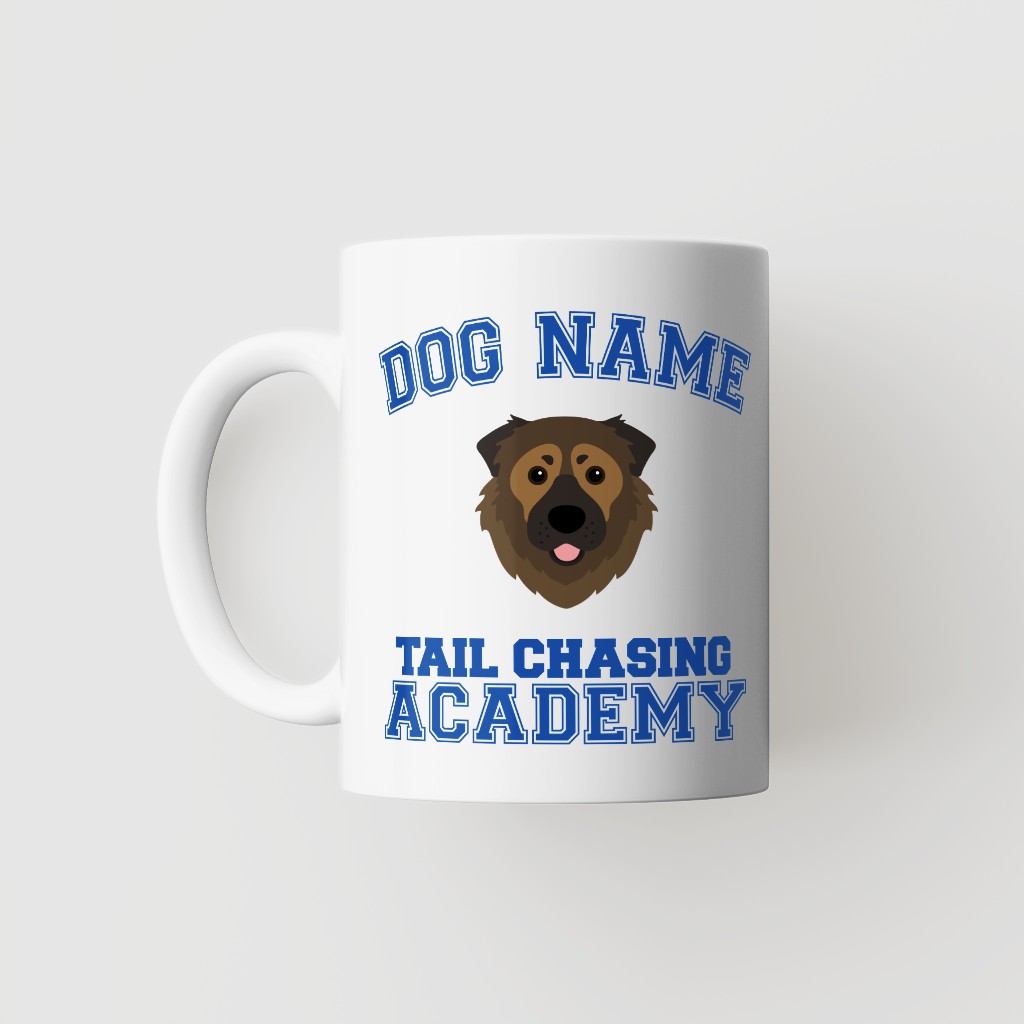 Tail Chasing Academy: Personalized {breedFullName} Mug