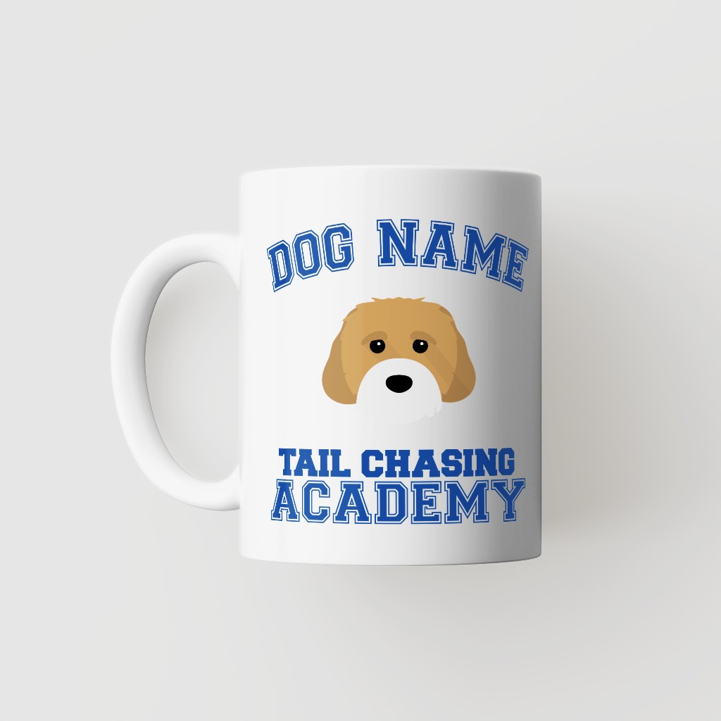 Tail Chasing Academy: Personalized {breedFullName} Mug