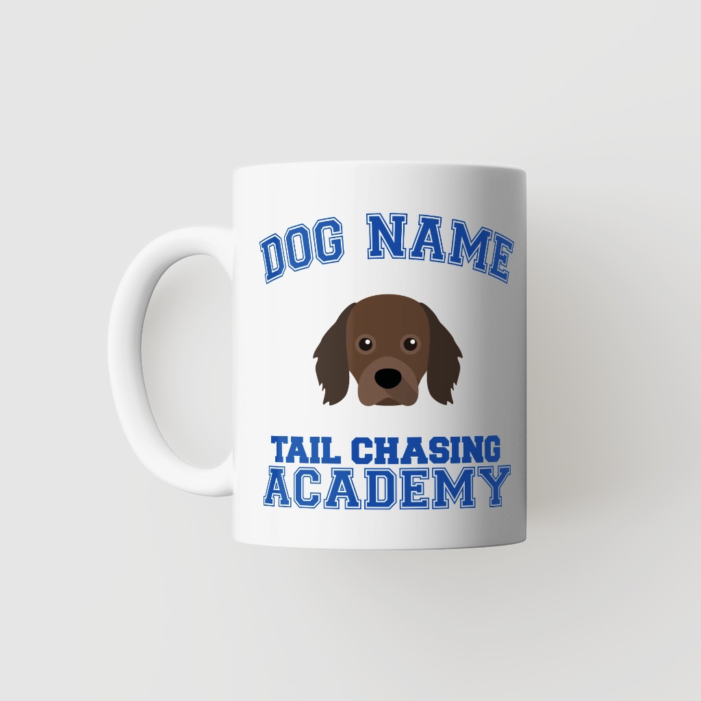 Tail Chasing Academy: Personalized {breedFullName} Mug
