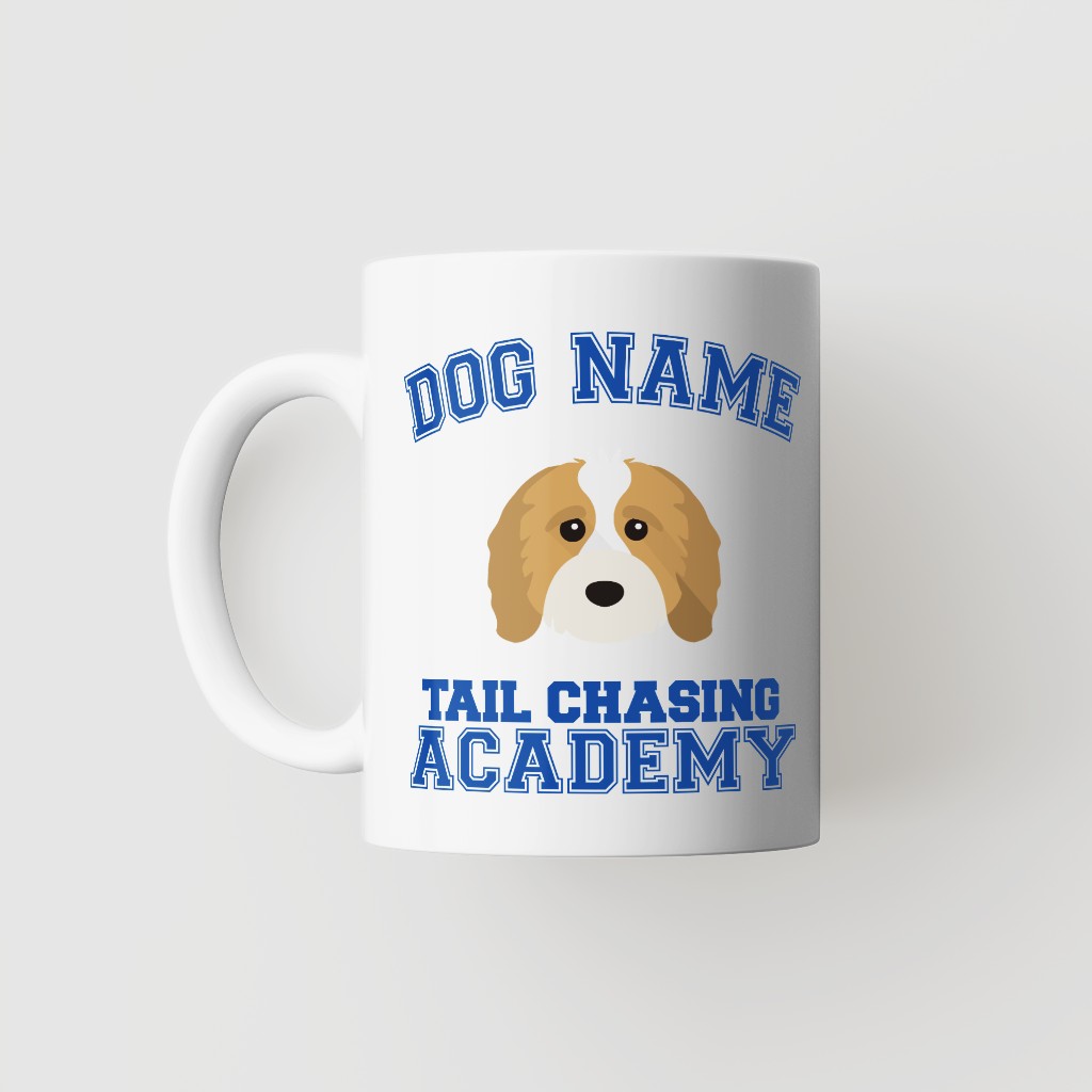 Tail Chasing Academy: Personalized {breedFullName} Mug