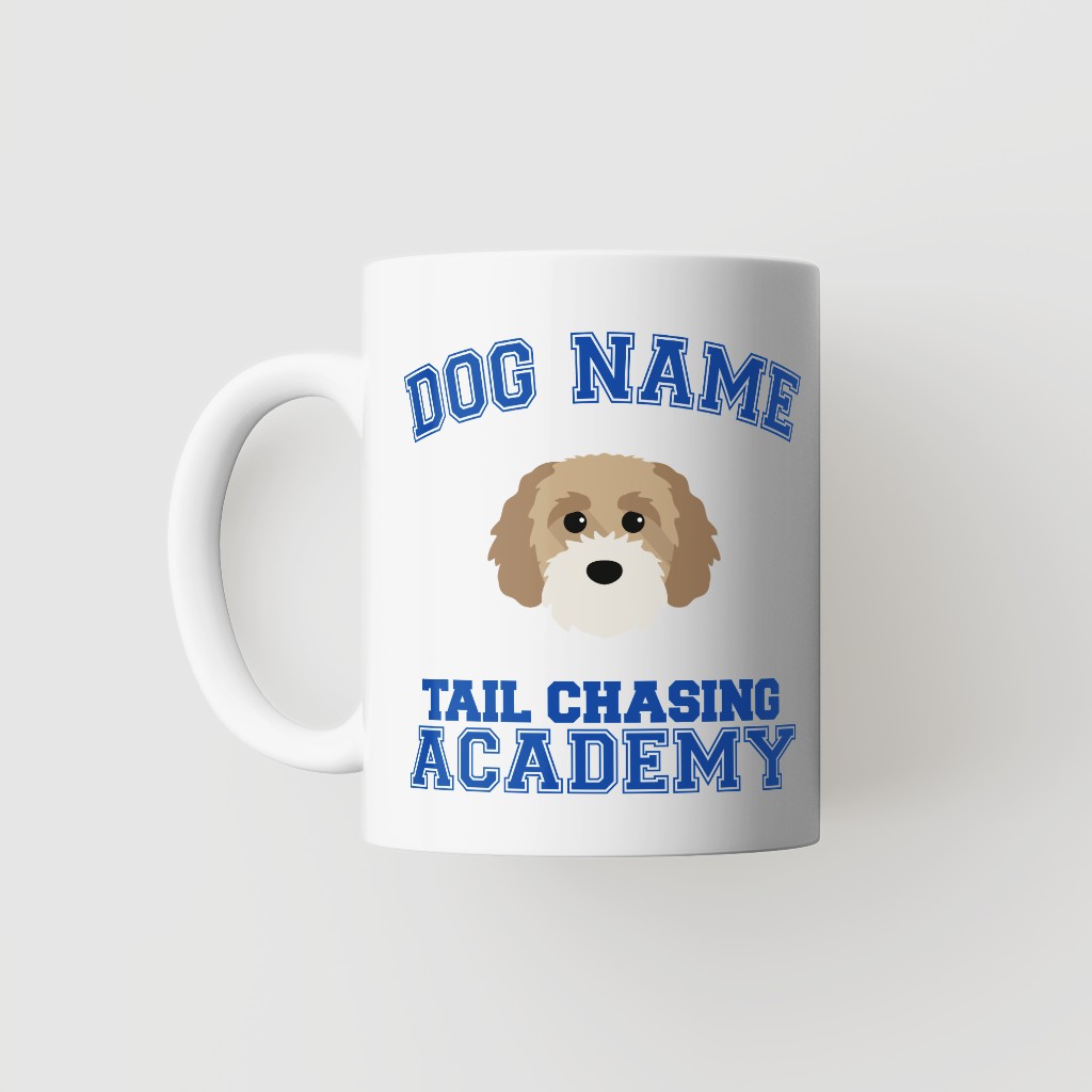 Tail Chasing Academy: Personalized {breedFullName} Mug
