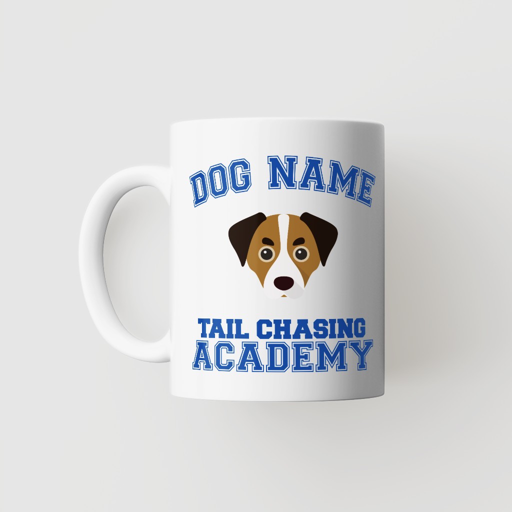 Tail Chasing Academy: Personalized {breedFullName} Mug