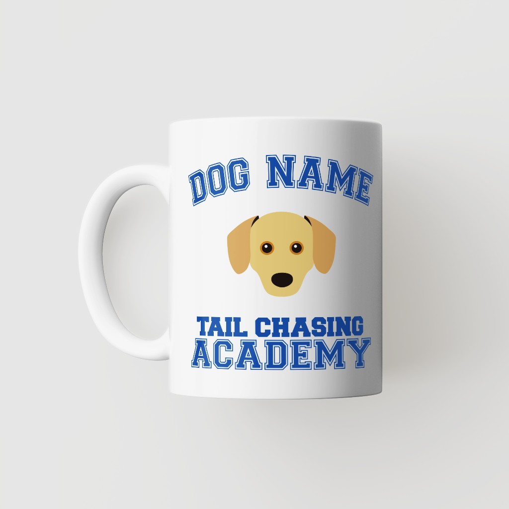 Tail Chasing Academy: Personalized {breedFullName} Mug