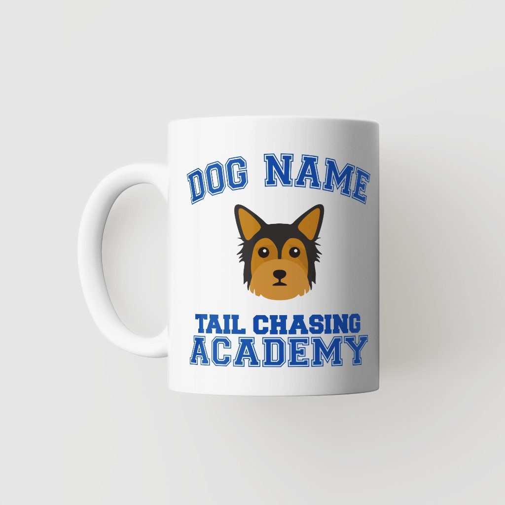 Tail Chasing Academy: Personalized {breedFullName} Mug