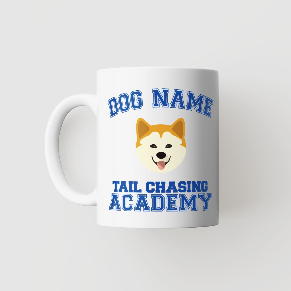 Tail Chasing Academy: Personalized {breedFullName} Mug