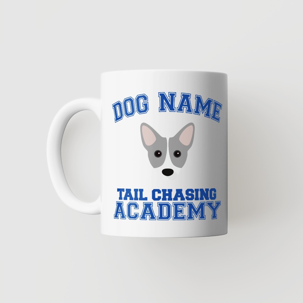 Tail Chasing Academy: Personalized {breedFullName} Mug
