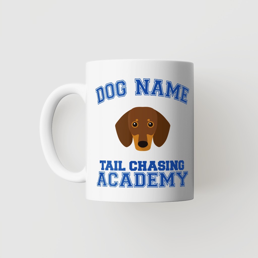 Tail Chasing Academy: Personalized {breedFullName} Mug