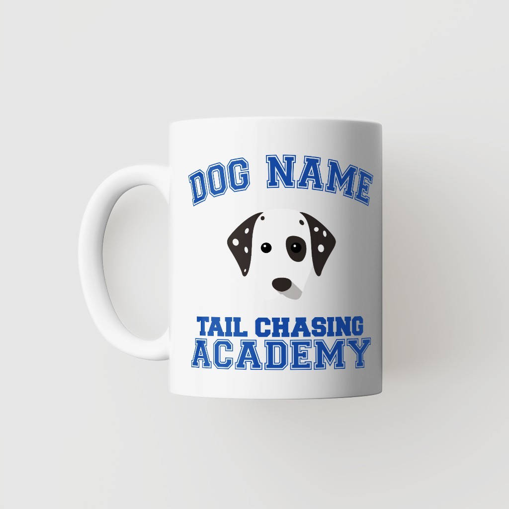 Tail Chasing Academy: Personalized {breedFullName} Mug