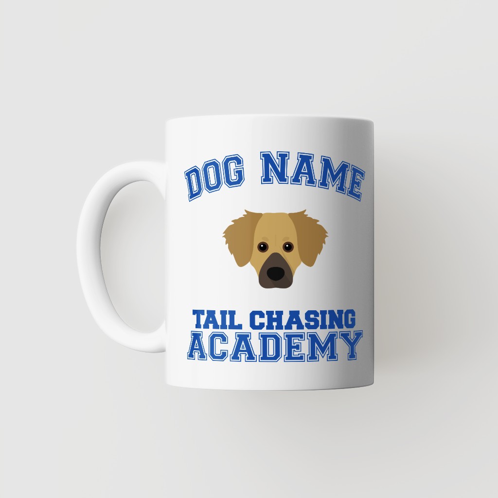 Tail Chasing Academy: Personalized {breedFullName} Mug
