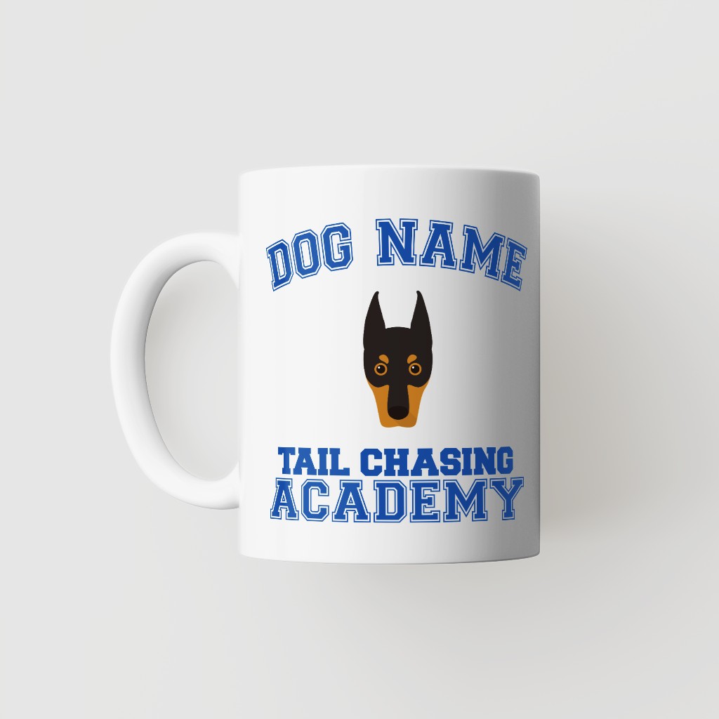 Tail Chasing Academy: Personalized {breedFullName} Mug
