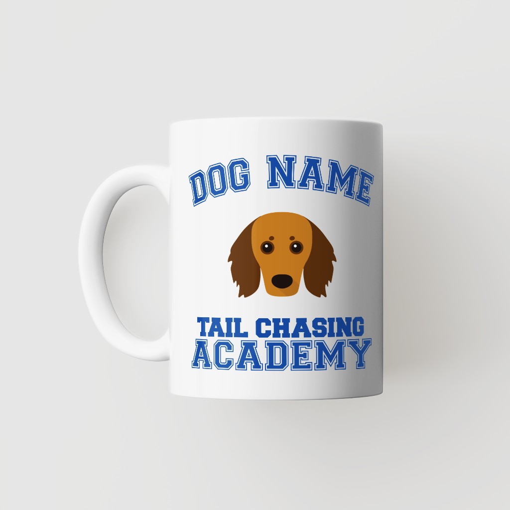 Tail Chasing Academy: Personalized {breedFullName} Mug