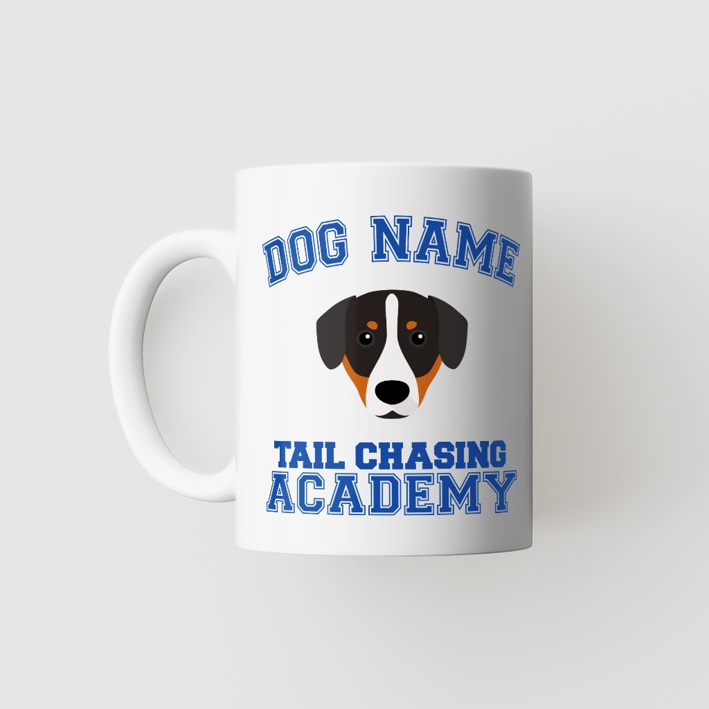 Tail Chasing Academy: Personalized {breedFullName} Mug