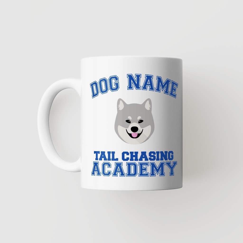 Tail Chasing Academy: Personalized {breedFullName} Mug
