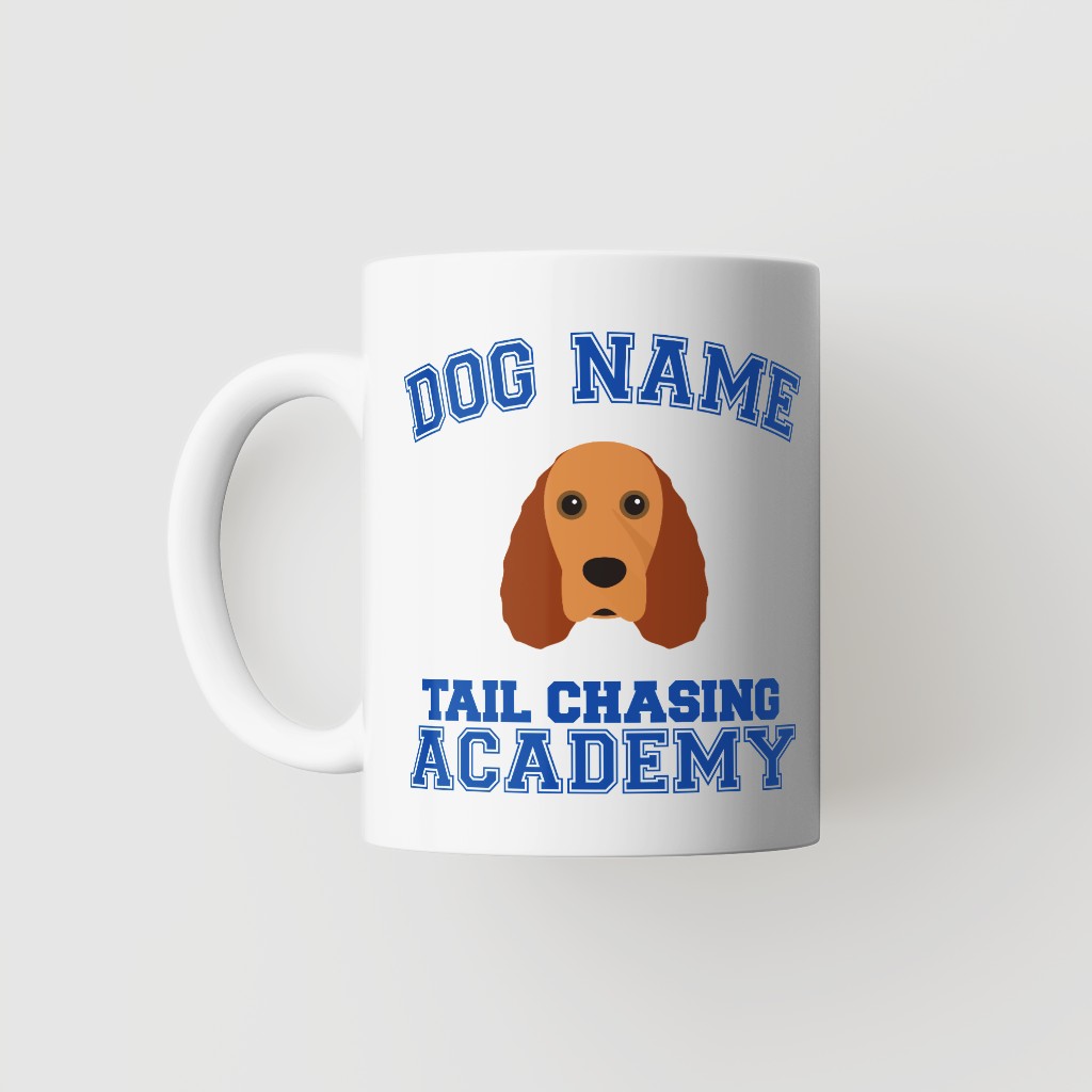 Tail Chasing Academy: Personalized {breedFullName} Mug