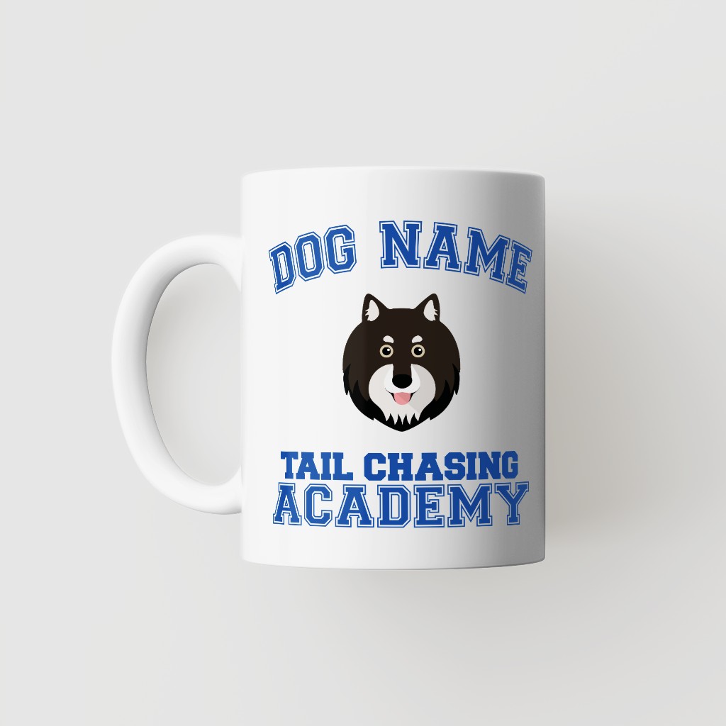 Tail Chasing Academy: Personalized {breedFullName} Mug
