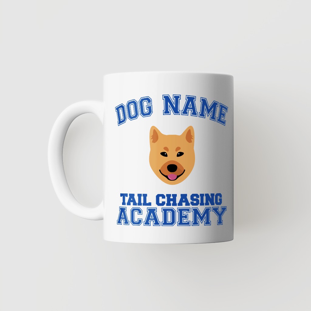 Tail Chasing Academy: Personalized {breedFullName} Mug