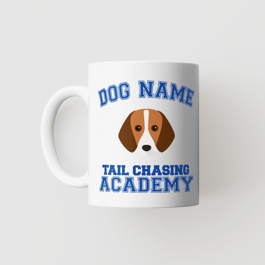 Tail Chasing Academy: Personalized {breedFullName} Mug