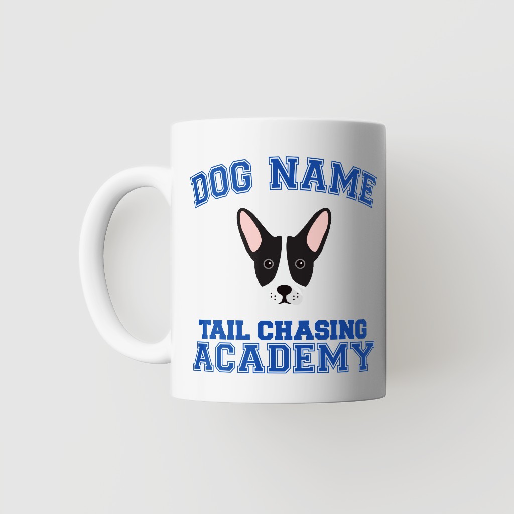 Tail Chasing Academy: Personalized {breedFullName} Mug