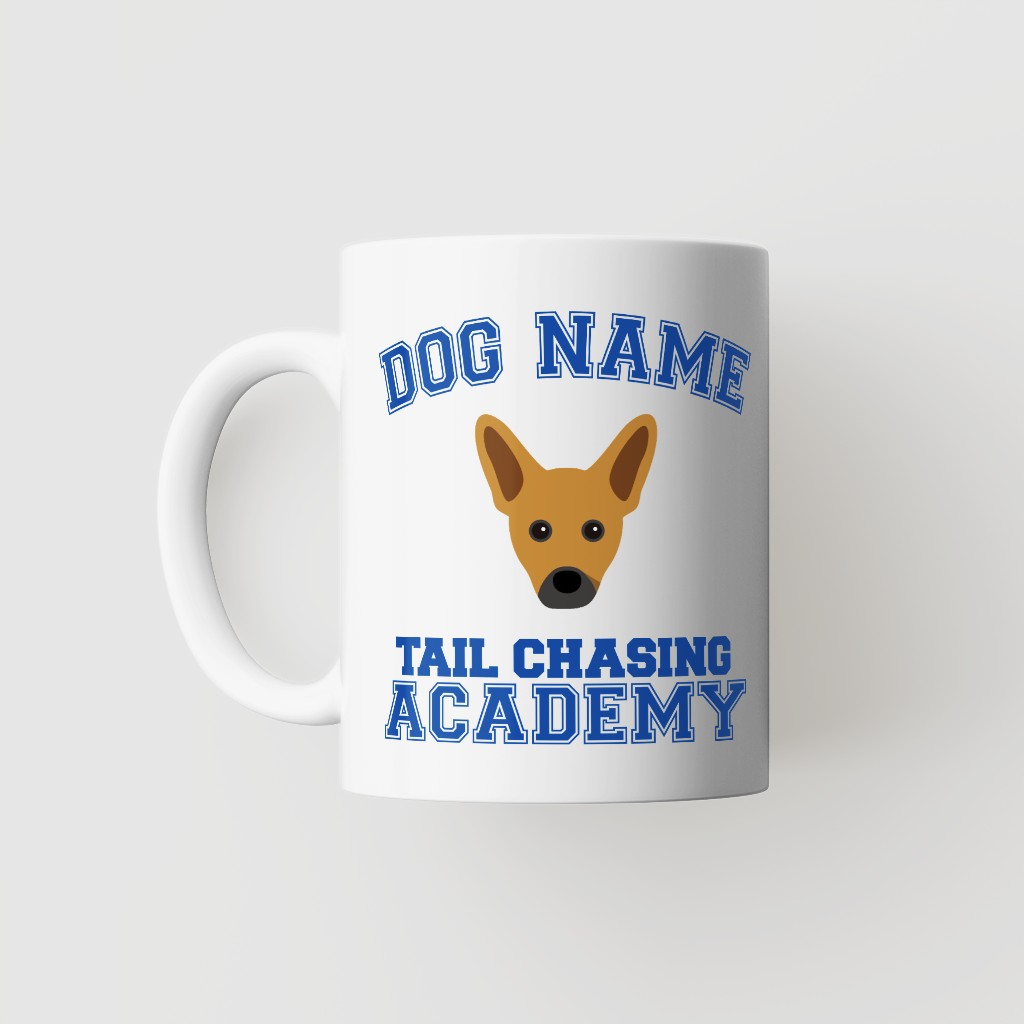 Tail Chasing Academy: Personalized {breedFullName} Mug