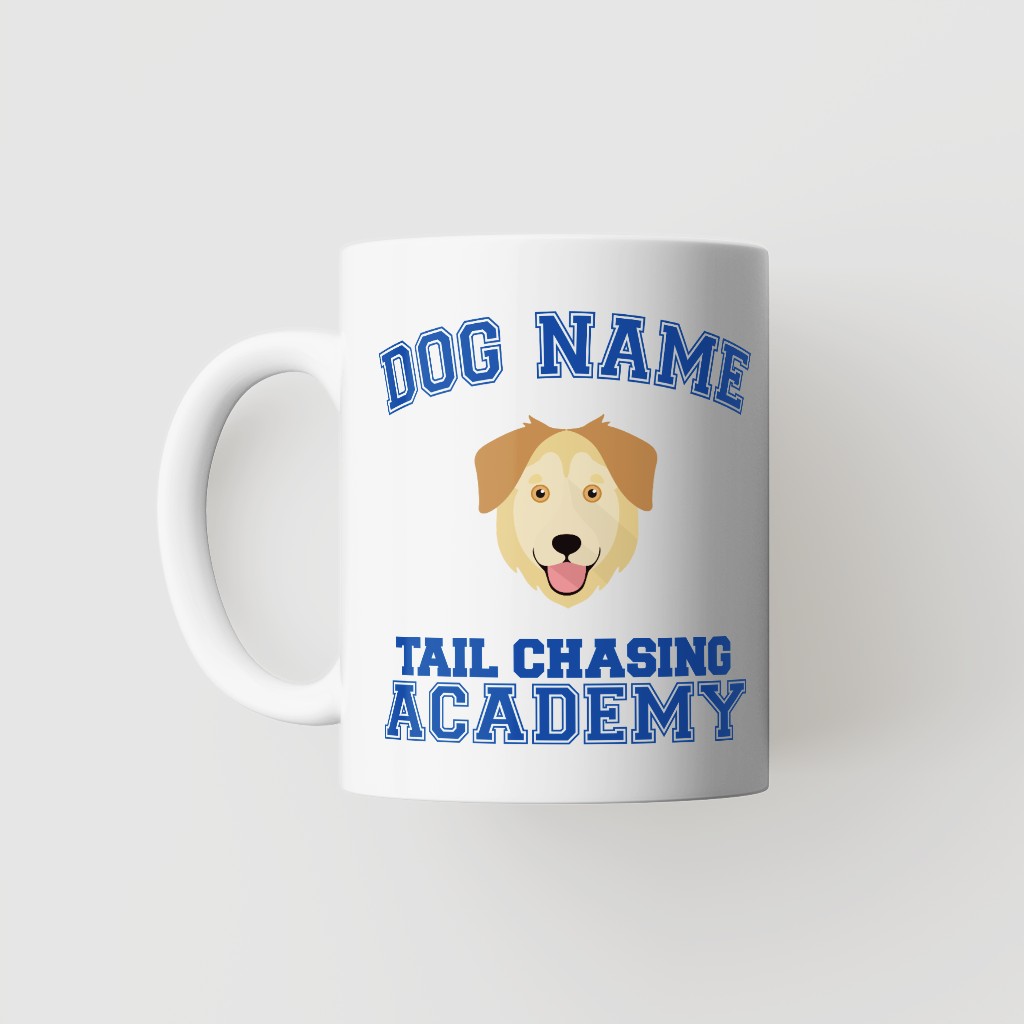 Tail Chasing Academy: Personalized {breedFullName} Mug