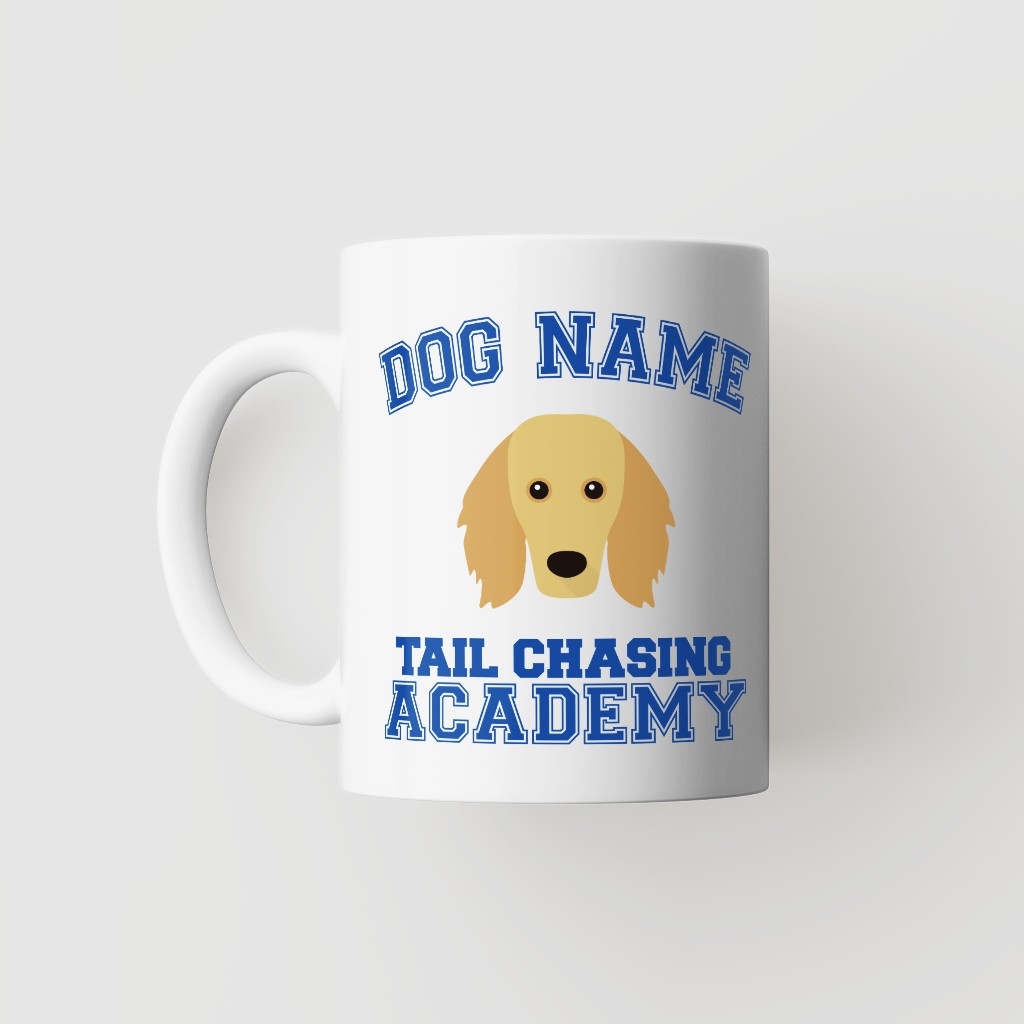 Tail Chasing Academy: Personalized {breedFullName} Mug