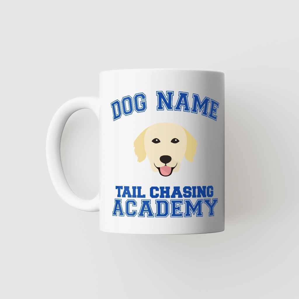 Tail Chasing Academy: Personalized {breedFullName} Mug