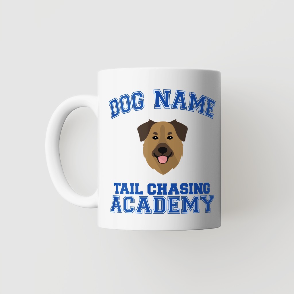 Tail Chasing Academy: Personalized {breedFullName} Mug