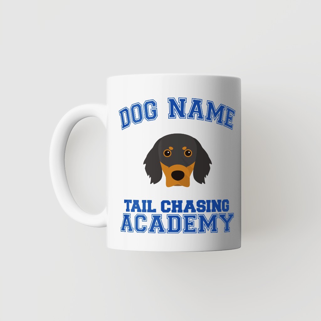 Tail Chasing Academy: Personalized {breedFullName} Mug