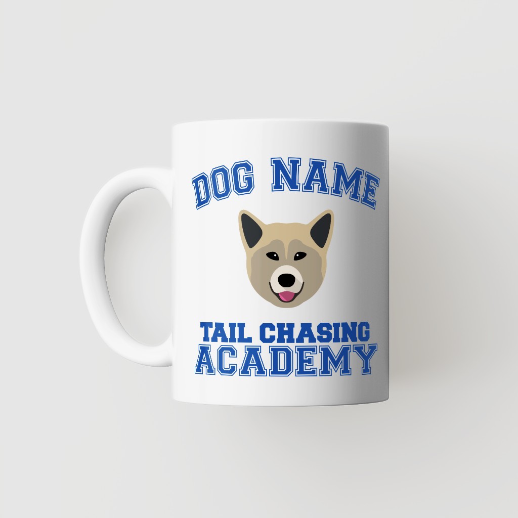 Tail Chasing Academy: Personalized {breedFullName} Mug