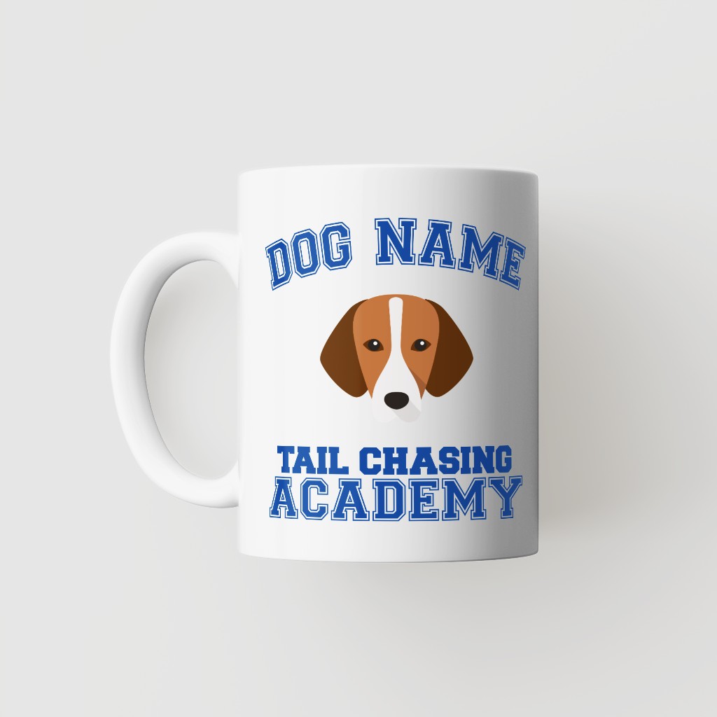 Tail Chasing Academy: Personalized {breedFullName} Mug