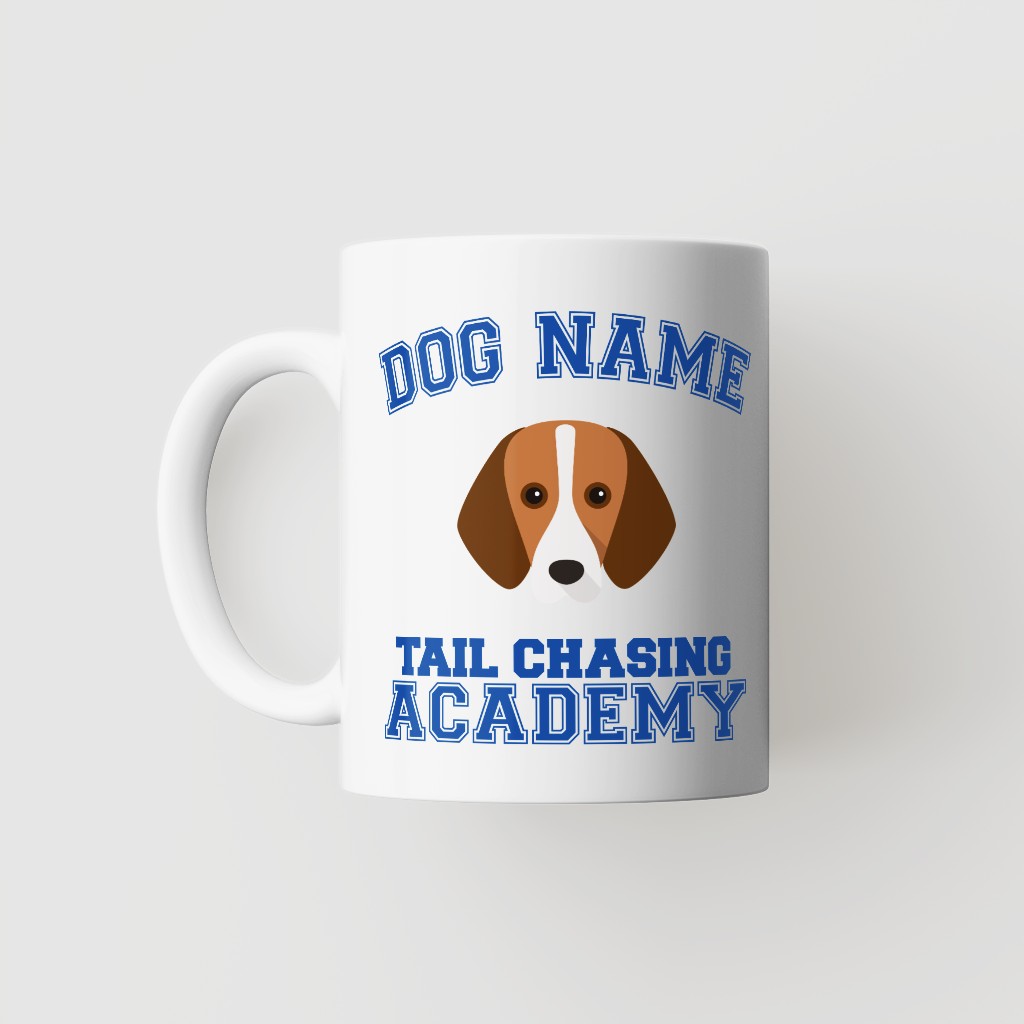 Tail Chasing Academy: Personalized {breedFullName} Mug