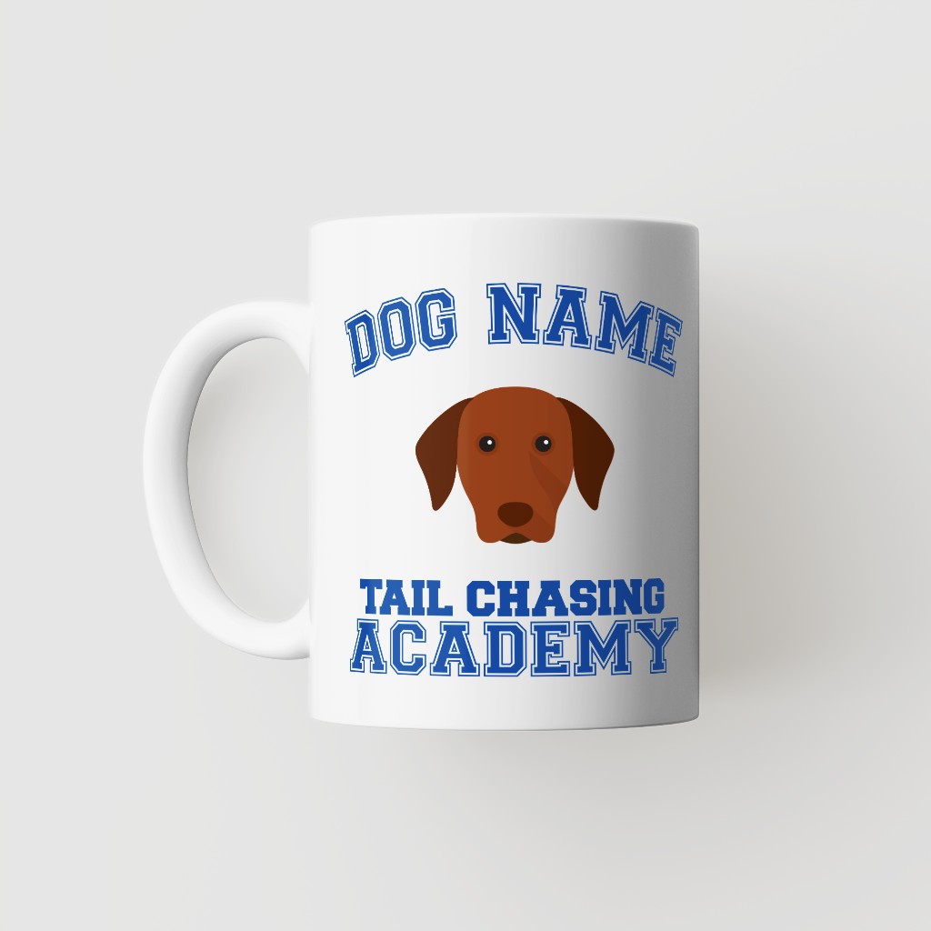 Tail Chasing Academy: Personalized {breedFullName} Mug