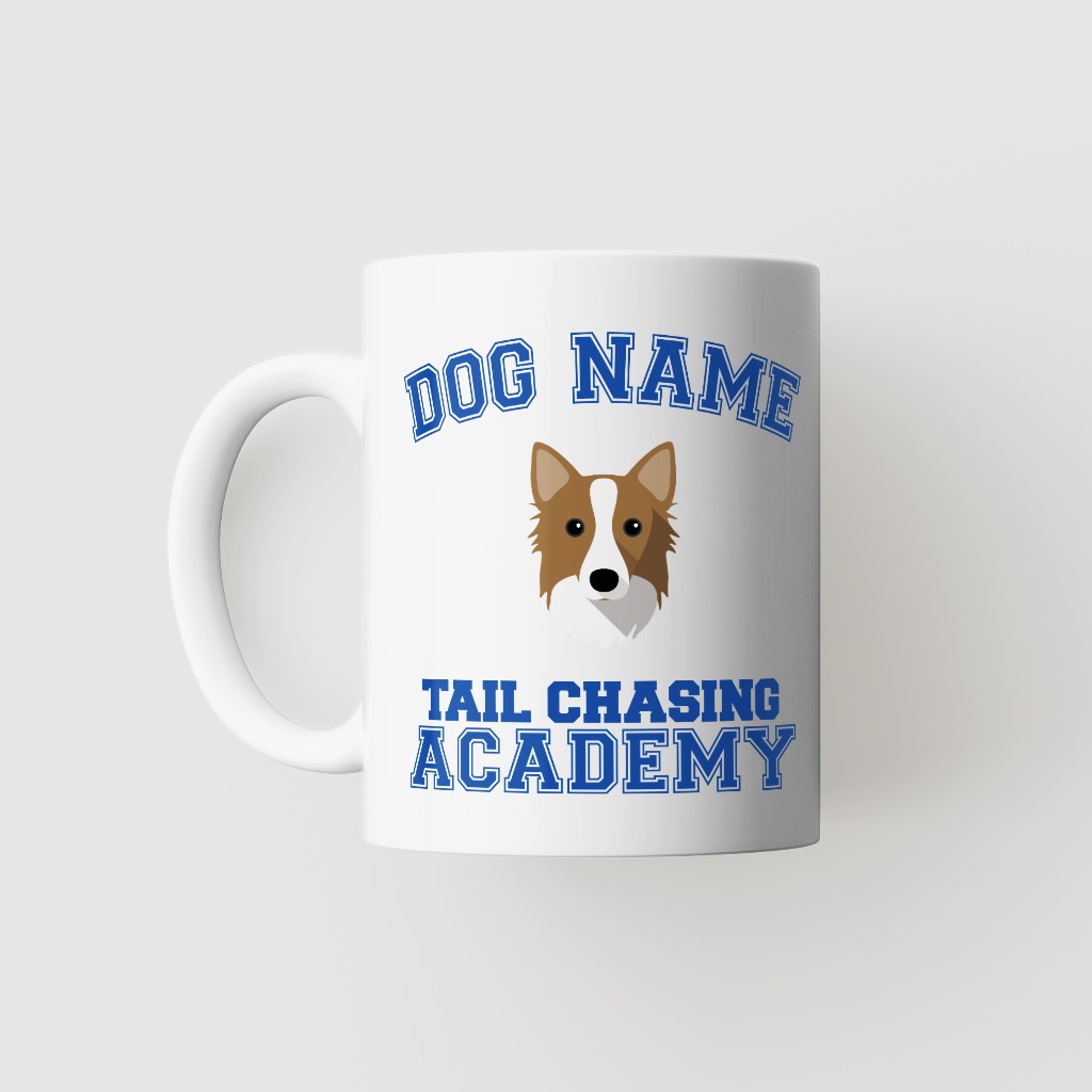 Tail Chasing Academy: Personalized {breedFullName} Mug
