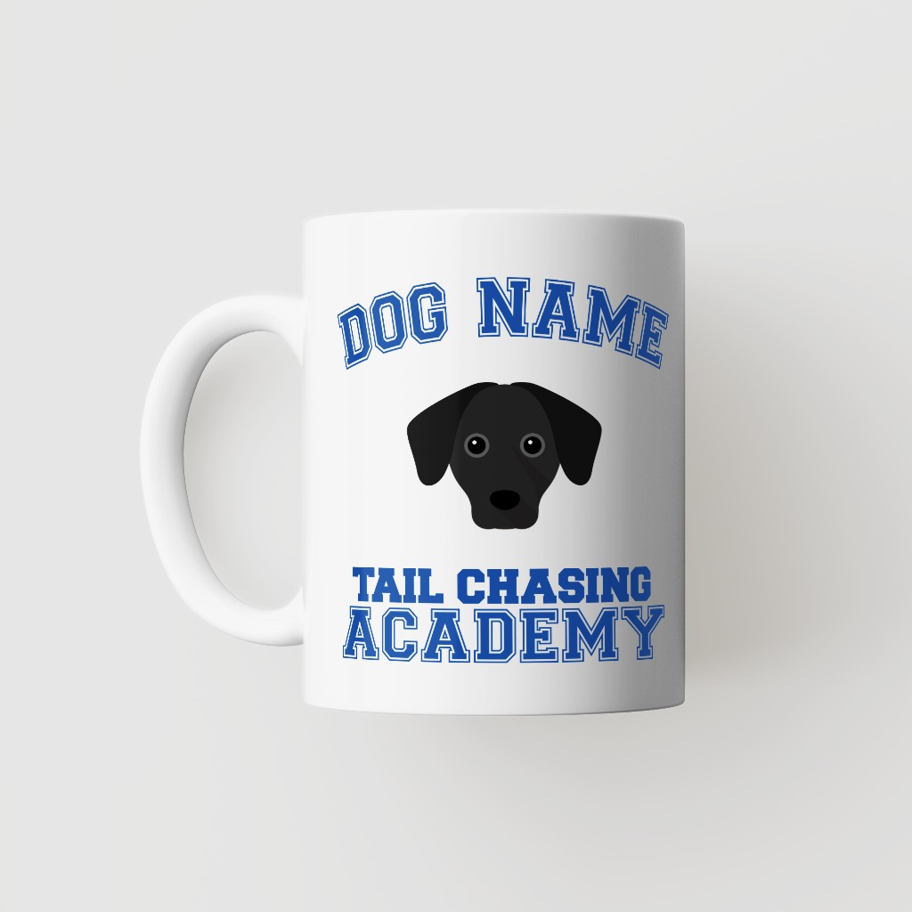Tail Chasing Academy: Personalized {breedFullName} Mug