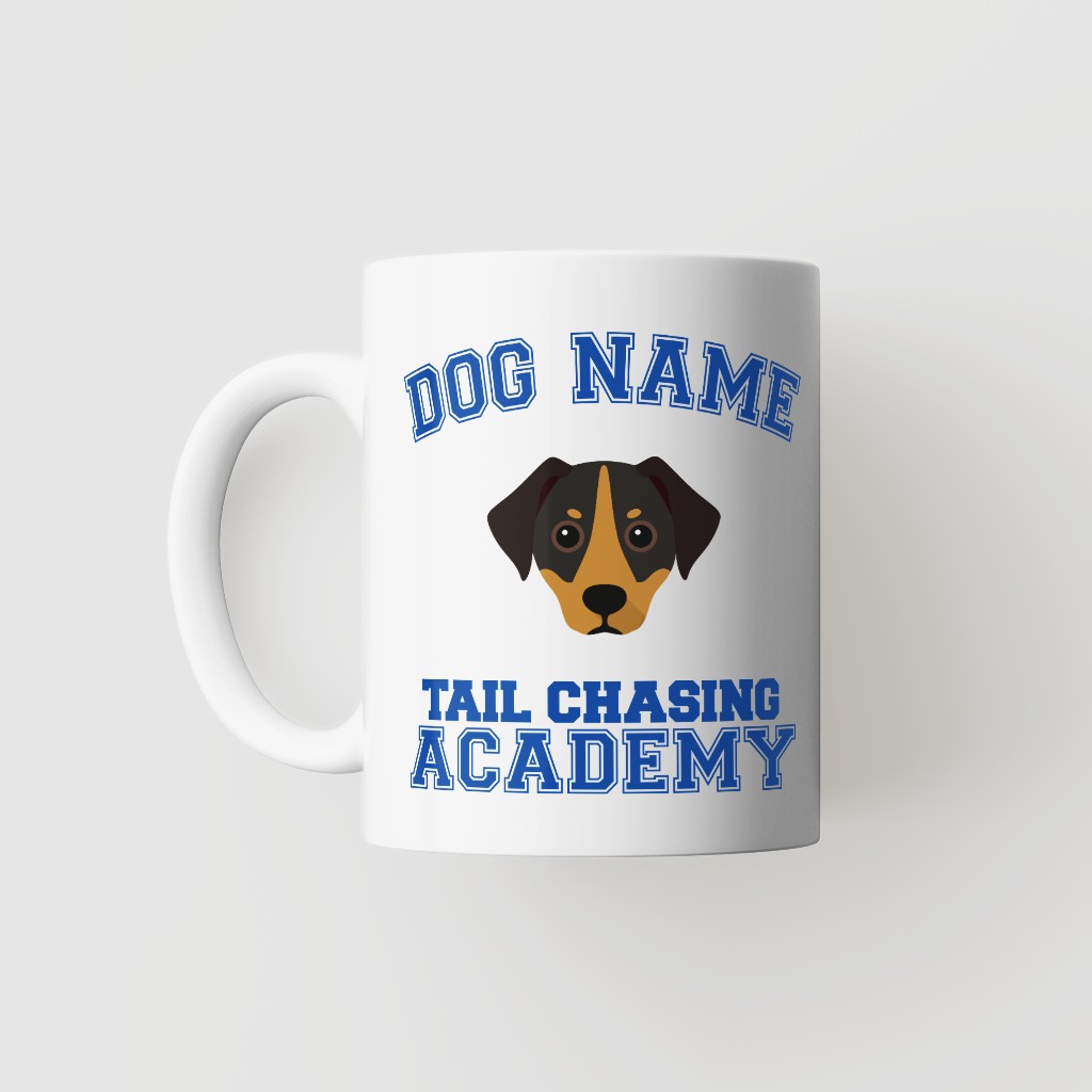 Tail Chasing Academy: Personalized {breedFullName} Mug