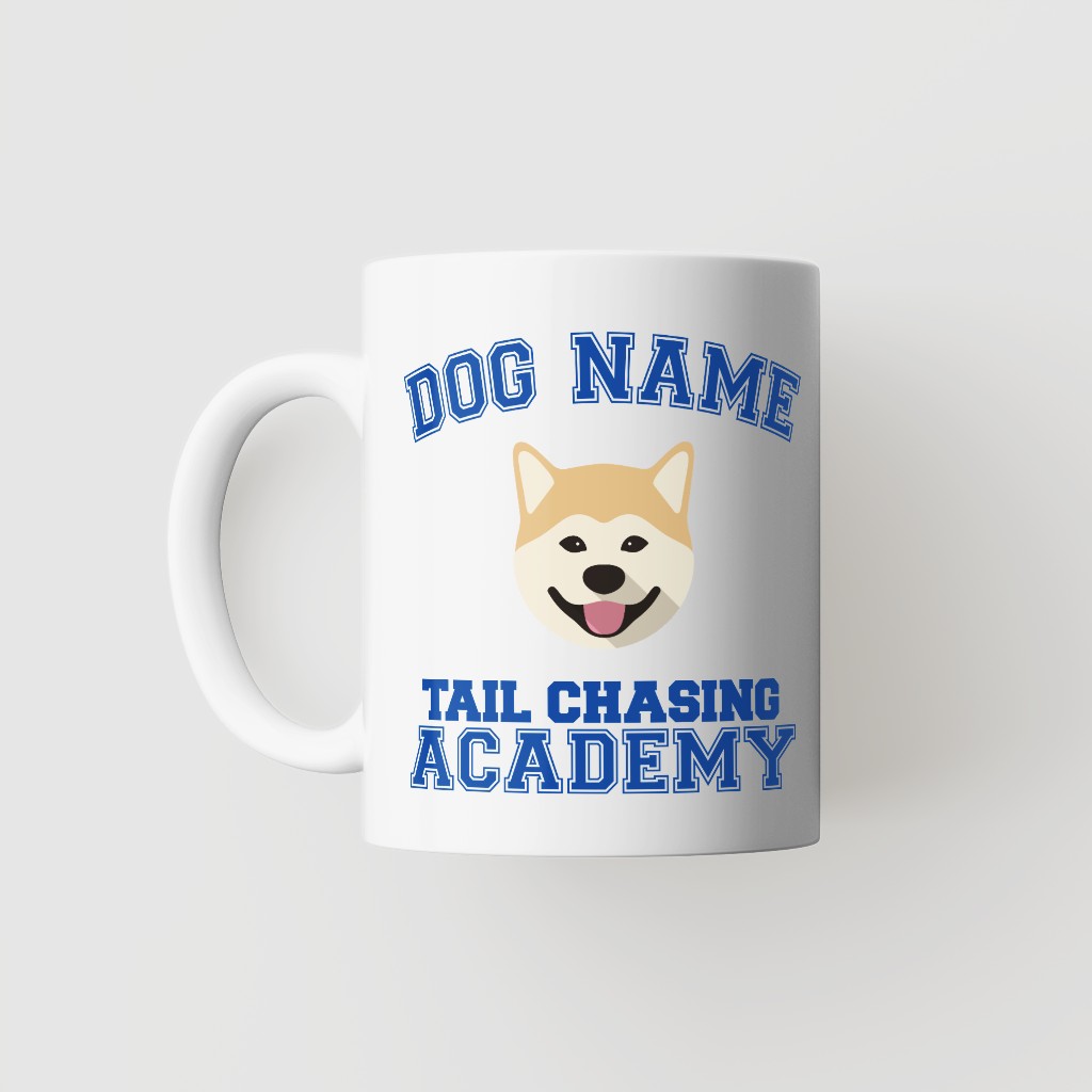 Tail Chasing Academy: Personalized {breedFullName} Mug
