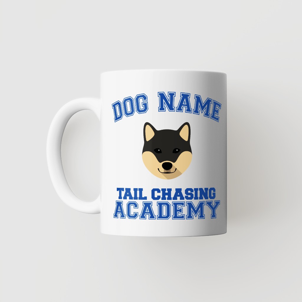 Tail Chasing Academy: Personalized {breedFullName} Mug